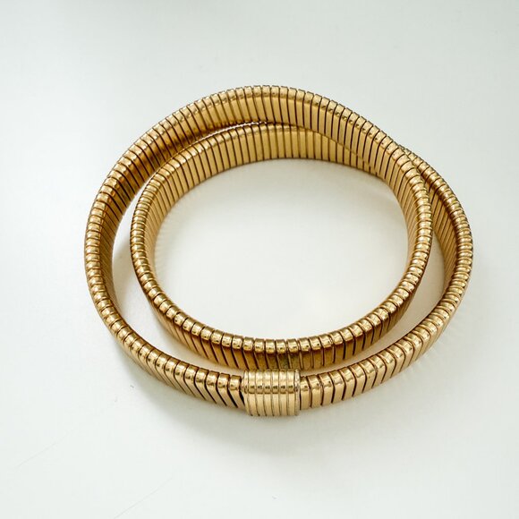 J. CREW Double Stretch Bracelet - Gold Tone  - OS - Picture 3 of 6